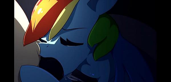  Rainbow Dash Blowjob Gif (With Voice Acting)